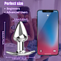 Miniatyrbilde 3 av 7: APP Vibrator Dildo Rumpe Plug Sex Leke for Kvinne Menn Prostata Massager Fjernkontroll Kontroll