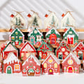 Miniatyrbillede 3 af 9: Jul Slik æske Hus Form Gave æsker Glædelig jul pynt
