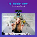 Miniatyrbilde 3 av 6: Web Kamera Autofokus Streaming  Kamera Med Mikrofon USB Web Cam