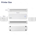 Miniatyrbillede 6 af 9: Blækfri bærbar A4 termisk printer dokument udskrivning maskine papir rulle