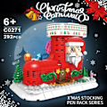 Miniatyrbild 1 av 5: Jul Strumpa Torn Pepparkakor Hus Kloss Gör-det-själv Jul Ren Korg Penna Hållare Byggnad Tegelsten leksak