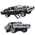 Miniatyrbilde 1 av 7: Teknisk Dodge lader racing bil modell bygg blokker 42111 klosser leker