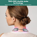 Miniatyrbillede 7 af 7: Puls Nakke Massager Varme Smertelindring Trådløs Intelligent Deep Tssue Trigger Point Massage