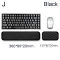 Miniatyrbillede 3 af 4: Ergonomisk Tastatur Mus Håndled Hvile Kontor Tastning Beskyttelse Slap af Håndled Hukommelse Skum Musemåtte