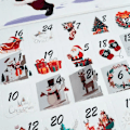 Miniatyrbillede 3 af 6: 2024 advent kalender tomme kasser til fyld 24 dage nedtælling jule fest kalender