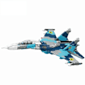 Miniatyrbillede 1 af 6: Mailackers Su-27 Fighter Model Byggeklodser Militær Børn's Legetøj