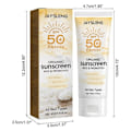 Miniatyrbild 6 av 6: Solkräm kräm SPF 50 Ansiktsbehandling Kropp Sol Screen Sol Vård Ansikte Sol Block Hud Skyddande Oljekontroll Återfuktande blekning