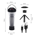 Miniatyrbillede 5 af 8: 3000mAh Camping Lantern med magnetisk base Similar To Blackdog Goal Zero Lantern 5 Belysning Modes LED Lommelygter