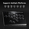 Miniatyrbild 2 av 8: Metal Joystick Hitbox Controller Arcade Fighting Stick For PC/Ps3/ Ps4 / Switch/Steam