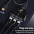 Miniatyrbillede 3 af 7: HDMI-kompatibel Switch KVM Splitter 4K 2K 3D 3 input 1 Output Mini 3 Port VIDeo Switcher