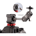 Miniatyrbild 2 av 6: Trippel Kall Sko 1/4'' Skruv Adapter Förlängning Mikrofon Fill Ljus Monitor Magic Arm DSLR Kamera Tillbehör