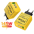 Miniatyrbild 1 av 5: 145W Ultra Snabb 3-portars PD USB Väggadapter Laddare För iPhone Samsung Huawei