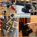 Miniatyrbilde 3 av 5: Z Axis Lead Screw Fixing Block Plast Blocks 3D Printer Lead Screw Fix Mount