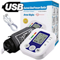 Miniatyrbild 1 av 6: Arm Blod Tryck Monitor Tryck Sensor Monitor BP Utrustning Automatisk Tonometer Digital Tensiometer LED Display