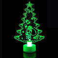 Miniatyrbilde 8 av 10: LED jul pynt natt lys blinker jul nissen snømann jul tre lys lampe