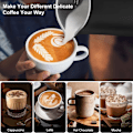Miniatyrbilde 4 av 7: Elektrisk Melk skummer melk skum maskin for kaffe cappuccino latte 4 i 1 varm og kald skum automat automat melk skummer