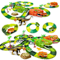 Miniatyrbilde 1 av 8: Jernbane Racing Bor Lekesett Educational DIY Bend Flexible Race Track Elektronisk Blits LED Lys Bil Leker For Barn
