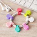 Miniatyrbild 4 av 10: Återanvändbara Twist Klipsar för Bundling Organisering Kablar Hörlurar USB Laddningssladd Silikon Kabel Winder
