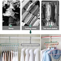 Miniatyrbillede 2 af 9: 2 stykker Multifunktion Plast Garderobe Arrangør Tøj Rack
