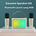 Pikkukuva 2 / 5: Kannettava Bluetooth kaiutin koti karaoke koneet mikrofonilla kompakti kämmenlaite karaoke mikrofoni Bluetooth kaiutin
