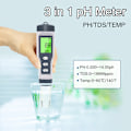 Miniatyrbild 3 av 6: 3 IN 1 PH Meter Vatten Kvalitet Tester PH/TDS/TEMP Digital LCD EZ 9901 Monitor Tester För Pooler  Dricksvatten Akvarier
