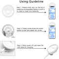Miniatyrbilde 7 av 8: USB Charge Led Selfie Ring Light Mobil Phone Lens LED Selfie Lampe Ring for iPhone for Samsung Xiaomi Phone Selfie Light