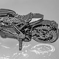 Miniatyrbillede 3 af 6: 3D Metal Puslespil Motorcykler Gør det selv Model Bygningssæt Voksenlegetøj