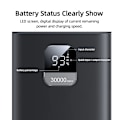 Miniatyrbilde 5 av 6: 65W Power Bank 30000mAh PD Quick Charge SCP FCP Powerbank Bærbar Ekstern Batteri lader