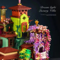 Pikkukuva 2 / 7: 7080 kpl Mikro hiukkas Magic Linna Sakura House Rakennus Lohkot Maasto Villa Kokoa Timantti tiilet lelut