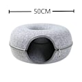 Miniatyrbild 7 av 8: Donut Husdjur Katt Tunnel Interaktiv Lek leksak Katt säng Dubbel Use Illrar Kanin Säng Tunnlar Inomhus leksaker