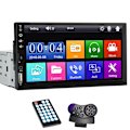 Pikkukuva 10 / 10: 7 tuuman auto radio 1 Din MP5 soitin kosketus näyttö multimedia
