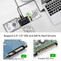 Miniatyrbillede 7 af 10: USB 3.0 til SATA IDE Hard Disk Adapter Konverter kabel til 3.5 2.5 tommer HDD/SSD CD DVD ROM CD-RW 3 in 1 IDE  SATA adapter