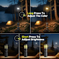 Miniatyrbild 5 av 7: LED Utomhus Camping Lantern UBS Uppladdningsbar Justerbar Färg Temperatur Utomhus Portabel Lantern
