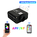 Miniatyrbillede 3 af 7: 16W  200 pieces 2m Twinkle RGBW Fiber Optic Star Ceiling Lights Kit Smart APP Sound Control LED Motor for Car Starry Sky Fiber Optic  Lys