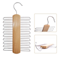 Miniatyrbillede 2 af 6: Slips Bøjle Holder Rack Silke Tørklæde Bælte Arrangør Skab Træ Opbevaring Hænge Rack Opbevaring Holder