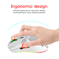 Miniatyrbild 3 av 8: RGB 2.4G Trådlös Gaming Mus RGB Belysning Laddning Mus med Justerbar DPI Ergonomisk Design för Skrivbord Bärbar dator