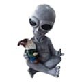 Pikkukuva 1 / 7: Ainutlaatuinen Alien Gnome Ornamentti hartsi ET koriste figuurit tonttu kääpiö patsas käsityöt