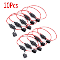 Miniatyrbilde 6 av 8: Mini blad adapter sikring holder sprutsikker for 12V 30A wire cutoff bryter sokkel fuktsikker sprut