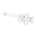 Miniatyrbillede 2 af 5: Calabash-formet IQ Test Metal Wire Puslespil Brain Teaser Spil for Voksne Børn Wire Diameter 2,5 mm