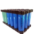 Miniatyrbillede 6 af 7: 100 styk 18650 Lithium Batteri Holder Cylindrisk Anti Vibration Plastik Batteri Pakke Bracket