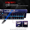 Miniatyrbild 5 av 6: D16 Kanal Mixing Dj utrustning Mixer Professionell Ljud Digital Mixer Med USB DJ Ljud Mixing Console Pro Audio Mixer  System