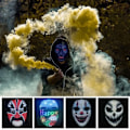 Miniatyrbillede 5 af 7: Bluetooth APP Kontrol Smart LED Ansigtsmasker Programmerbar Skift Ansigt Gør det selv Fotos