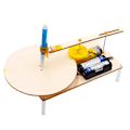 Miniatyrbillede 2 af 5: Samlet elektrisk plotter model kit kreativ tegning robot fysik videnskabelig eksperiment pædagogisk legetøj