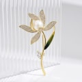 Miniatyrbild 4 av 6: moderiktigt lyx narcissus corsage koppar mikro inläggningar växt brosch dam kläder accessoarer