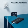 Pikkukuva 6 / 7: 7A 100W USB C-tyyppi Supernopea lataus kaapeli Huawei P40 P30 P30 nopea lataus data johto