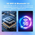 Miniatyrbillede 6 af 8: Trådløs Carplay Android Auto Trådløs Adapter Smart Dongle 2in 1 2,4G & 5,8Ghz WiFi BT Auto Connect Plug&Play For Wired AA  CP