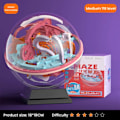 Miniatyrbild 9 av 10: 3D pussel boll labyrint leksak barn utmaning hinder spel labyrint boll 3D labyrint montessori pussel