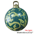 Miniatyrbilde 4 av 7: 60 cm Utendørs jul oppblåsbar pyntet ball PVC gigantisk store store baller jule tre pynt leketøy ball