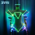 Miniatyrbillede 4 af 8: LED Tøj Lysende Nederdel Damer's Nat Show Fest DJ Fluorescerende Rekvisitter