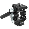 Miniatyrbilde 8 av 8: Lett Mini Video Stativ Hode Tilt Pan Mount Arca Swiss Quick Release Plate Panoramic Fluid Video Head